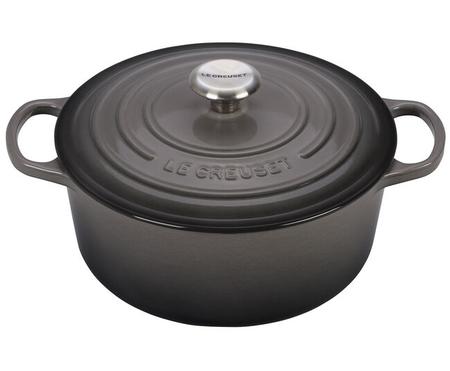 LE CREUSET 5.5 QUART SIGNATURE ROUND DUTCH OVEN OYSTER