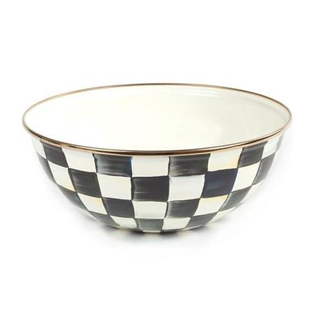 Mackenzie Childs Courtly Check Enamel Everyday Bowl Medium