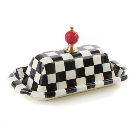 MacKenzie Childs Courtly Check Butter Box