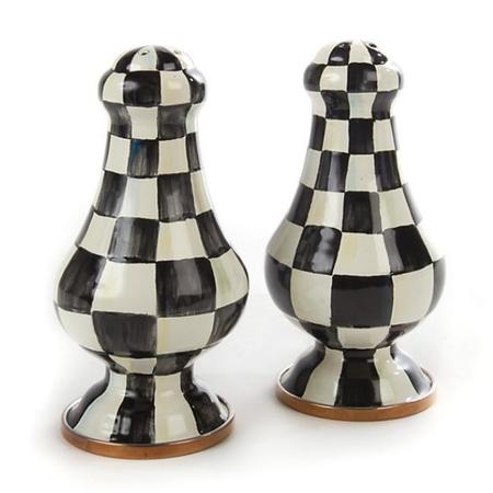 MacKenzie Childs Courtly Check Salt/Pepper Lg