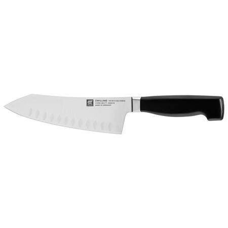 ZWILLING FOUR STAR 7-inch Rocking Santoku Knife, Hollow Edge