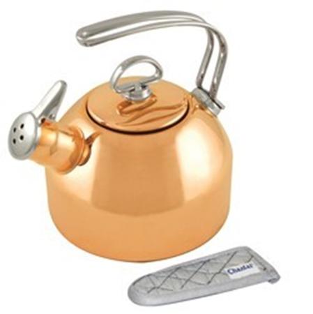 Chantal Copper Classic Teakettle 1.8 Quart