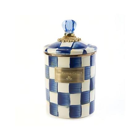 Mackenzie Childs Royal Check Canister Medium