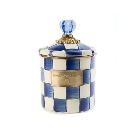 Mackenzie Childs Royal Check Canister Small