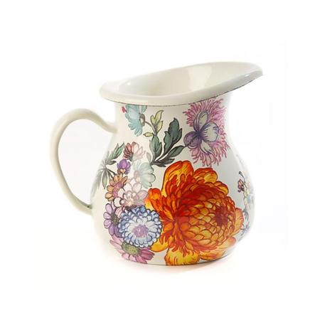 Mackenzie Childs Flower Market White Creamer