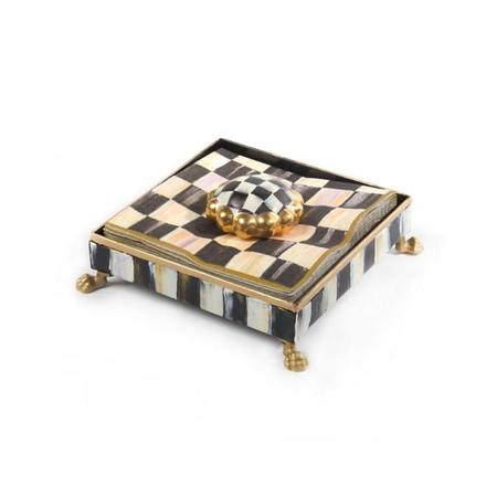 Mackenzie Childs Courtly Check Cocktail Napkin Holder