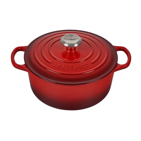 LE CREUSET 4.5 QUART SIGNATURE ROUND DUTCH OVEN CERISE