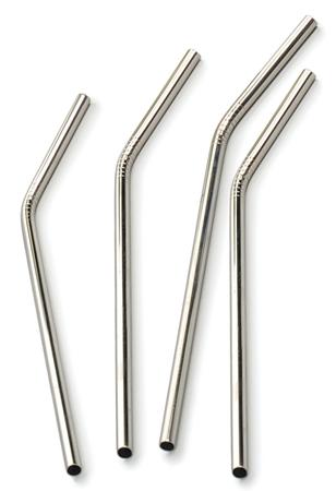 RSVP Endurance Stainless Steel Straws S/4