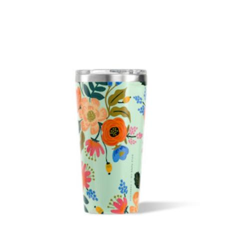 Corkcicle Lively Floral Mint 16oz Tumbler