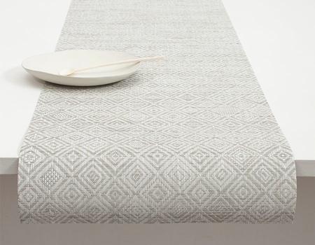 CHILEWICH MOSAIC TABLE RUNNER -  GREY