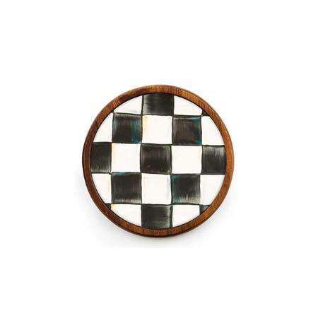 Mackenzie Childs Courtly Check Coasters - Set of 4