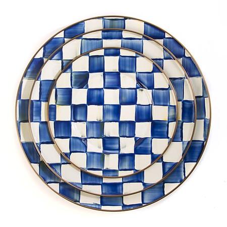 Mackenzie Childs Royal Check Salad/Dessert Plate