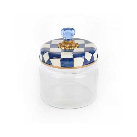 Mackenzie Childs Royal Check Kitchen Canister - Small