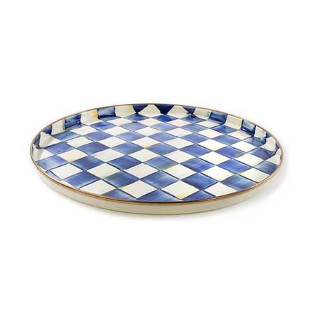 Mackenzie Childs Royal Check Round Tray