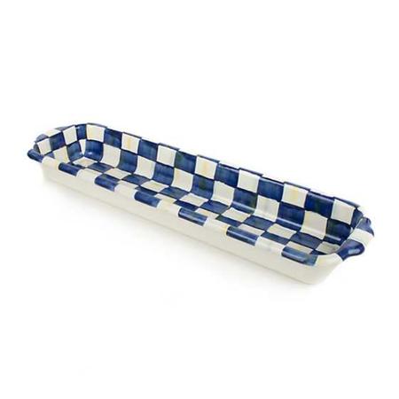 Mackenzie Childs Royal Check Baguette Dish