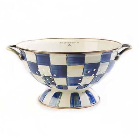 Mackenzie Childs Royal Check Colander - Large