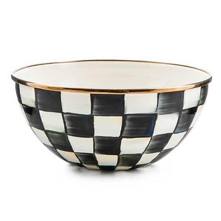 Mackenzie Childs Courtly Check Enamel Everyday Bowl - Small