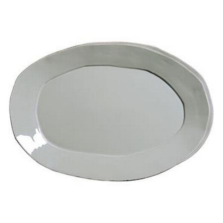 Vietri Lastra Gray Oval Platter