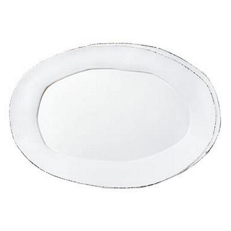 Vietri Lastra White Oval Platter