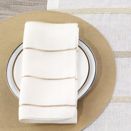 Gold Metallic Thread Napkin