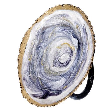 Painted Oyster Napkin Ring