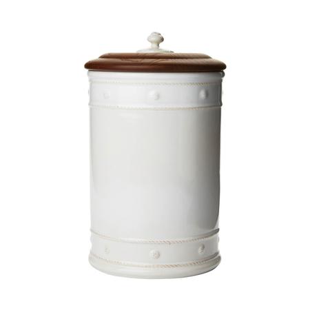 Juliska Berry and Thread Whitewash Canisters with Wooden Lid