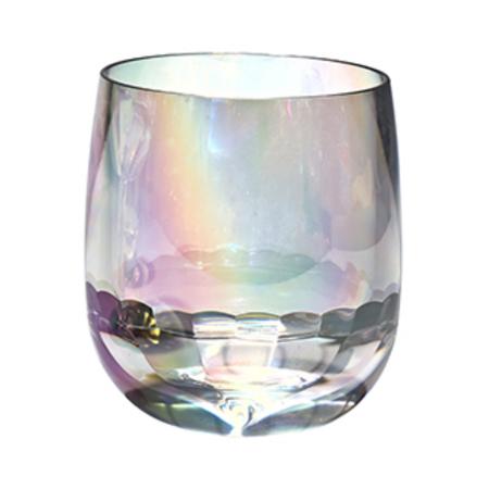 10 Ounce Iridescent Double Old Fashion Tumbler