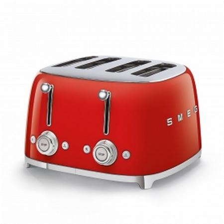 SMEG Red 4x4 Slot Toaster