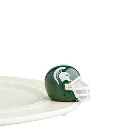 Nora Fleming Michigan State Helmet Mini