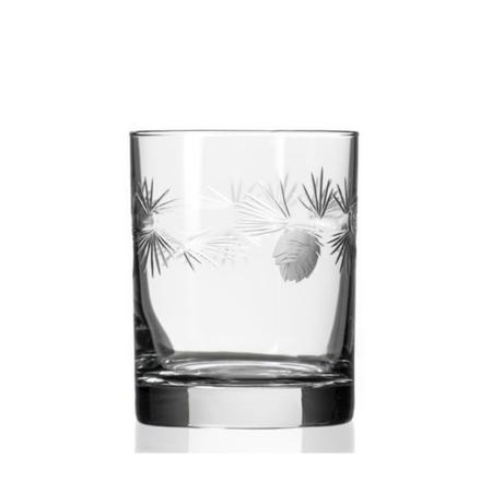 Pinecone Double Old Fashioned Glass