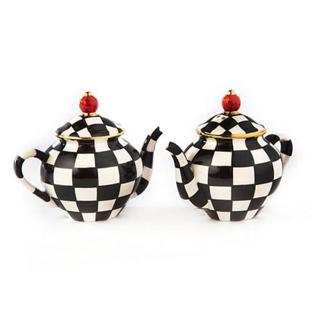 Mackenzie Childs Teapot Salt & Pepper Set