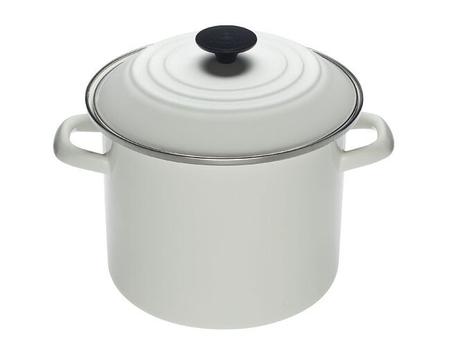 LE CREUSET 8 QUART STOCKPOT WHITE