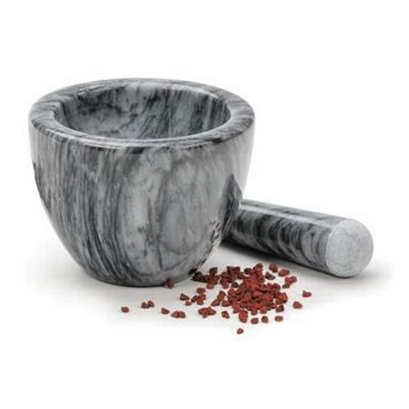 Grey Mortar and Pestle