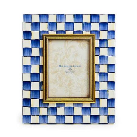 MacKenzie Childs Royal Check Enamel Frame - 5