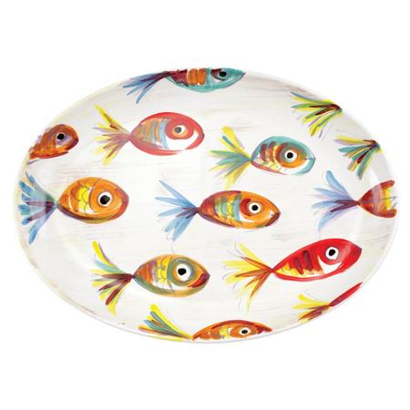 Vietri Pesci Oval Platter