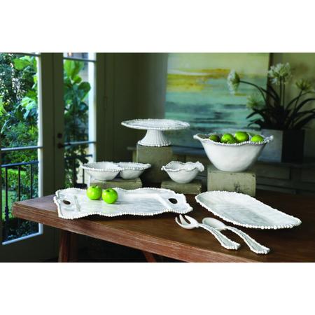 Vida Alegria Large Oval Tray White-Large