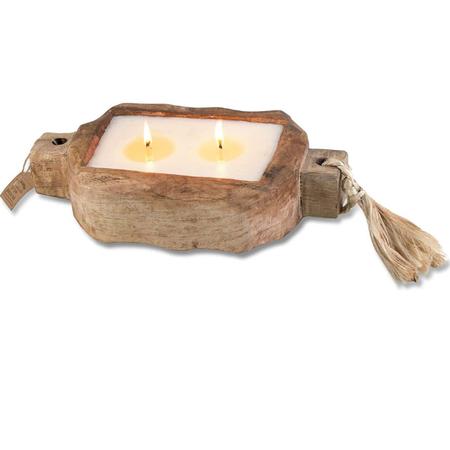 Driftwood Tray Candle - Sunlight In The Forest