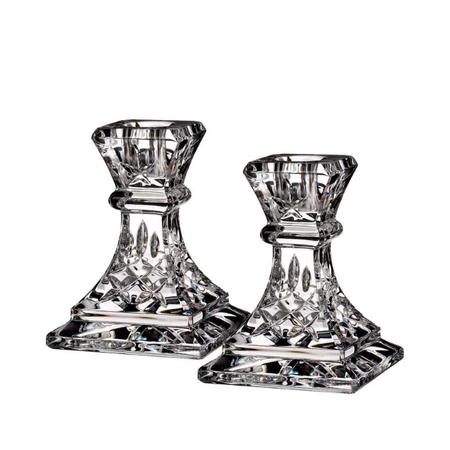 Waterford Lismore 4in Candlestick, Pair