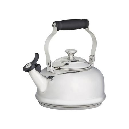 LE CREUSET 1.7 QUART STAINLESS STEEL CLASSIC WHISTLING KETTLE