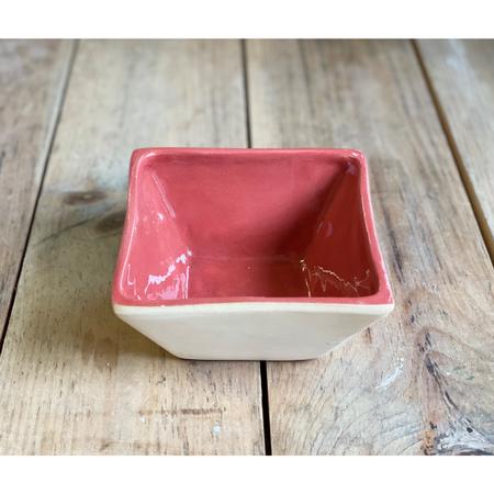 Terrafirma Ceramics Square Dip Bowl Poppy