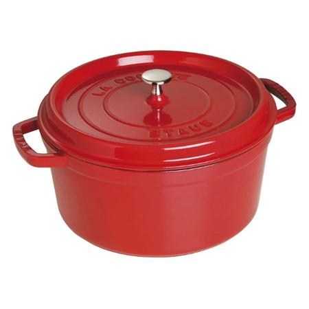 Staub 7qt Round Dutch Oven - Cherry Red