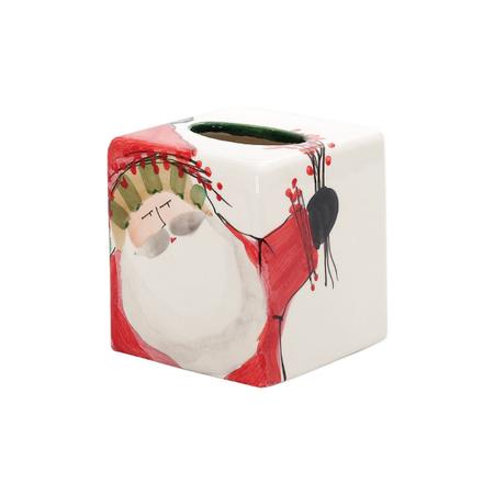 Vietri Old St. Nick Tissue Box