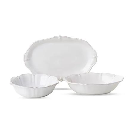 Juliska Berry & Thread Serving Set of 3 - Whitewash