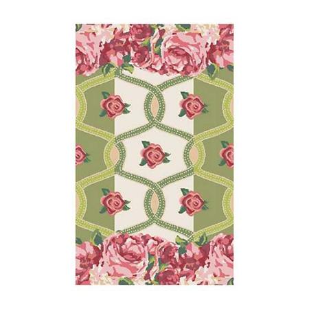 MacKenzie Childs Really Rosy Rug - 2'3