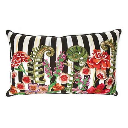 MacKenzie Childs Fern & Flora Lumbar Pillow