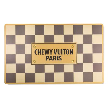 Checker Chewy Vuiton Pet Placemat