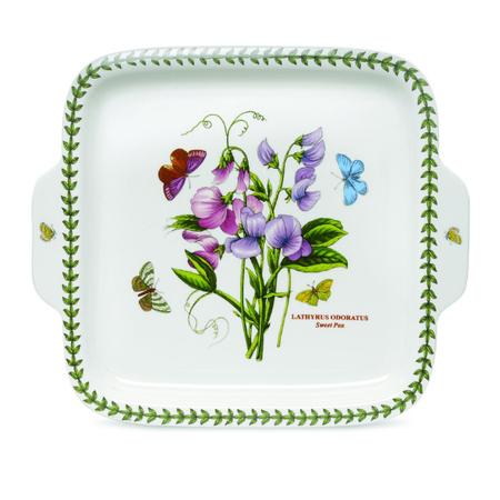 Botanic Garden 11 Inch Handled Square Dish