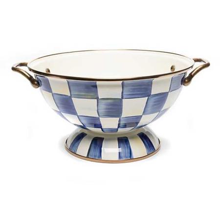 Mackenzie-Childs Royal Check Enamel Almost Everything Bowl