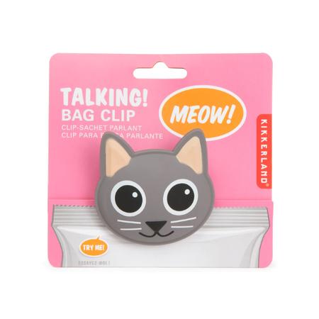 Cat Talking Bag Clip