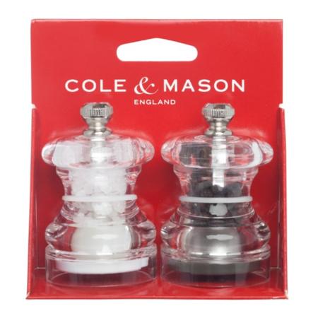 Button Mini Salt and Pepper Grinder Set